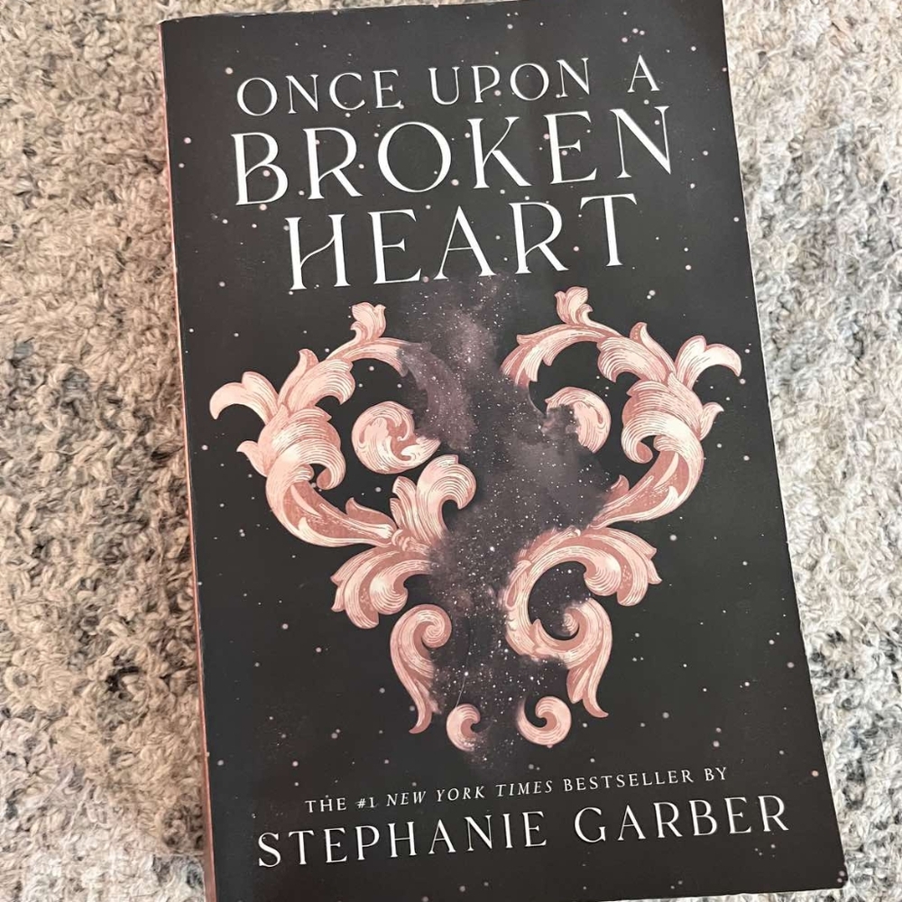Once Upon a Broken Heart Decorative Book by - Black and Pink